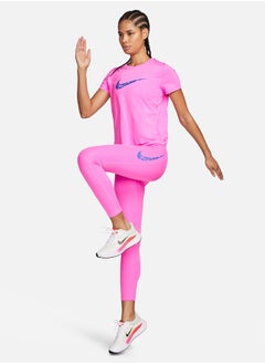 Nike W Nk One Swsh Hbr Df Ss Top  - Image 3