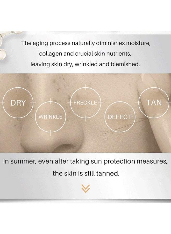 Lanthome Glutathione Serum, Intensive Lightening Facial Serum Whitening The Skin Diminish Sunburn And Dark Spots 30ML - Image 3