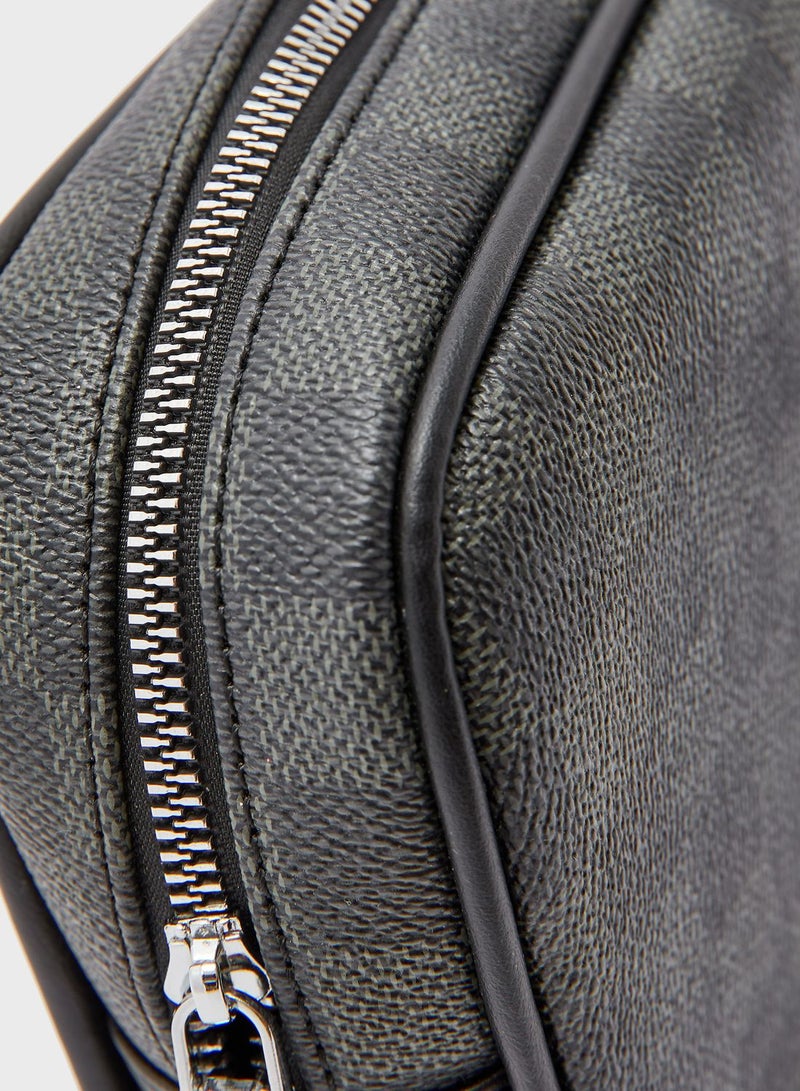 Robert Wood Printed Wash Bag - Image 4
