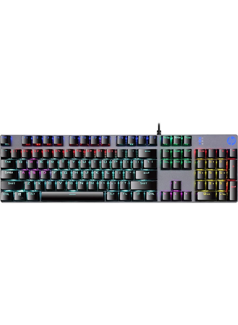 HP GK400F RGB Wired Gaming Mechanical Keyboard Black - Image 1
