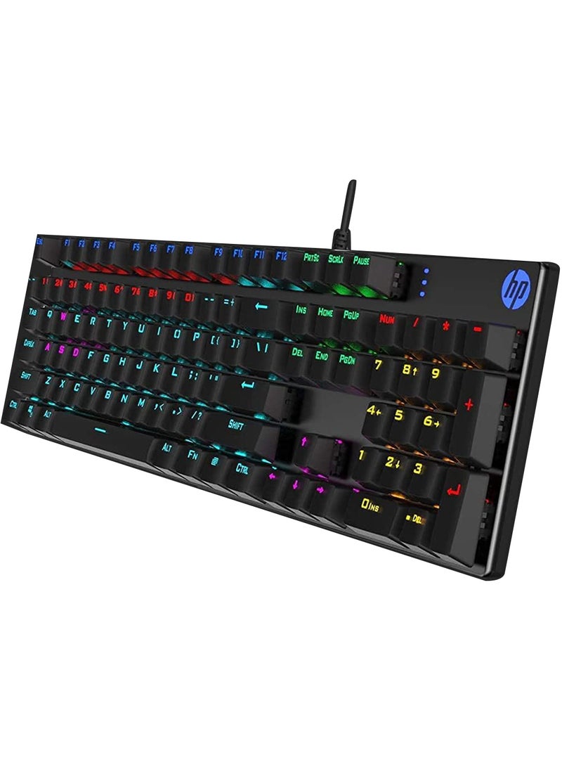 HP GK400F RGB Wired Gaming Mechanical Keyboard Black - Image 3