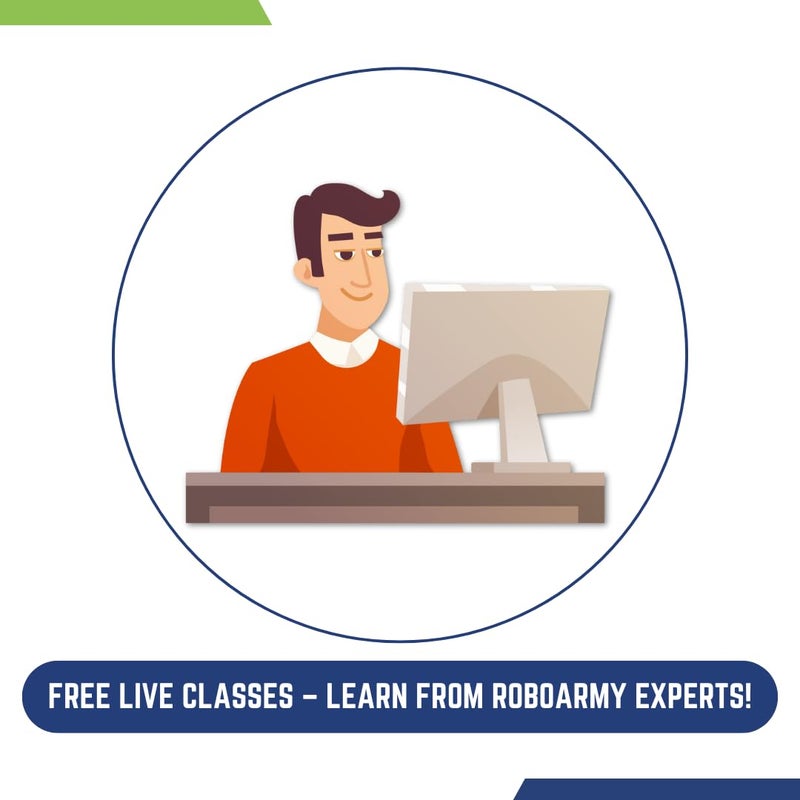 Electronics & Robotics Learning Kit for Class 4-5 | 10+ DIY STEM Projects: Hand Sanitizer, Line Follower & More| Video Tutorials | for Age 10+ | Robokit 1A