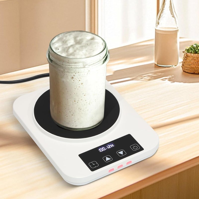 Yendse Upgraded Sourdough Starter Warmer with Standard 2-pin Plug, Precise 1°F Thermostat Control (70-100°F) Sourdough Warming Mat for Home Baking, Smart Warming On/Off,12-Hour Timer Sourdough Home - Image 4