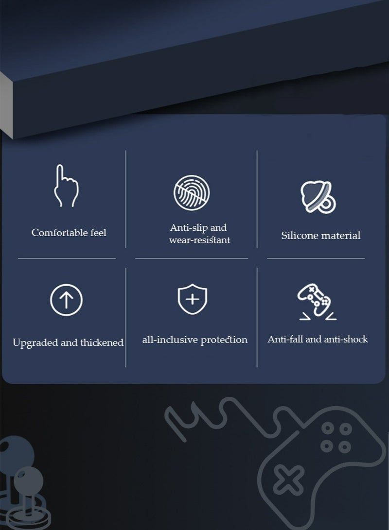 HablTech Sony PS5 Technological Texture Design Controller Skin Anti-Slip Silicone Skin Protective Cover Case for Playstation 5 DualSense Wireless Controller with Thumb Grip Caps Acessories - Image 3