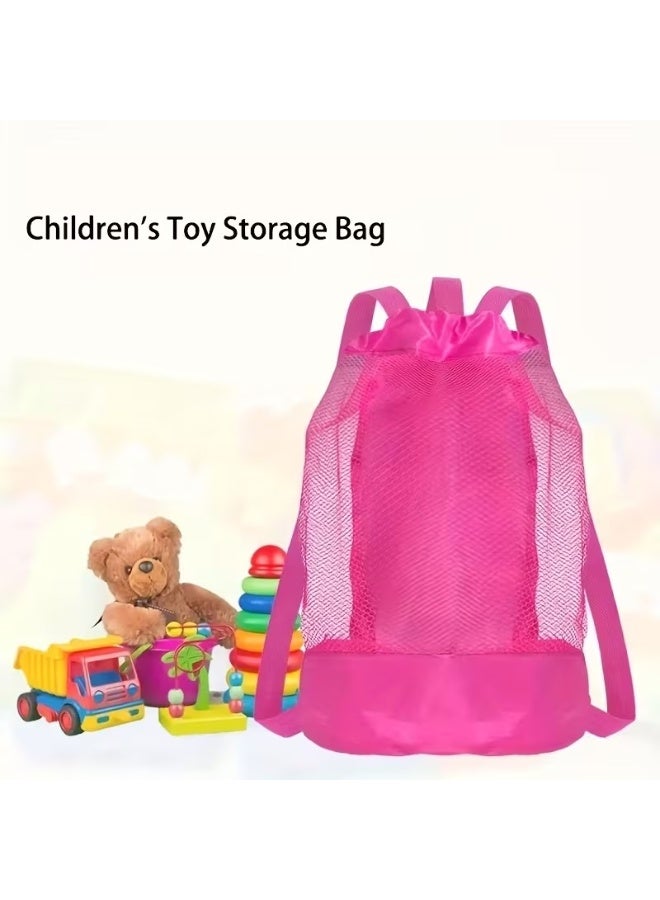 Goolsky Beach Net Bag with Adjustable Strap & Drawstring Closure - Durable Fabric Organizer for Toys, Clothes, Beach Gear - Lightweight & Portable for Pool, Beach, Outdoor Activities, Beach Bag, Poolside Storage, Sturdy Construction - Image 5