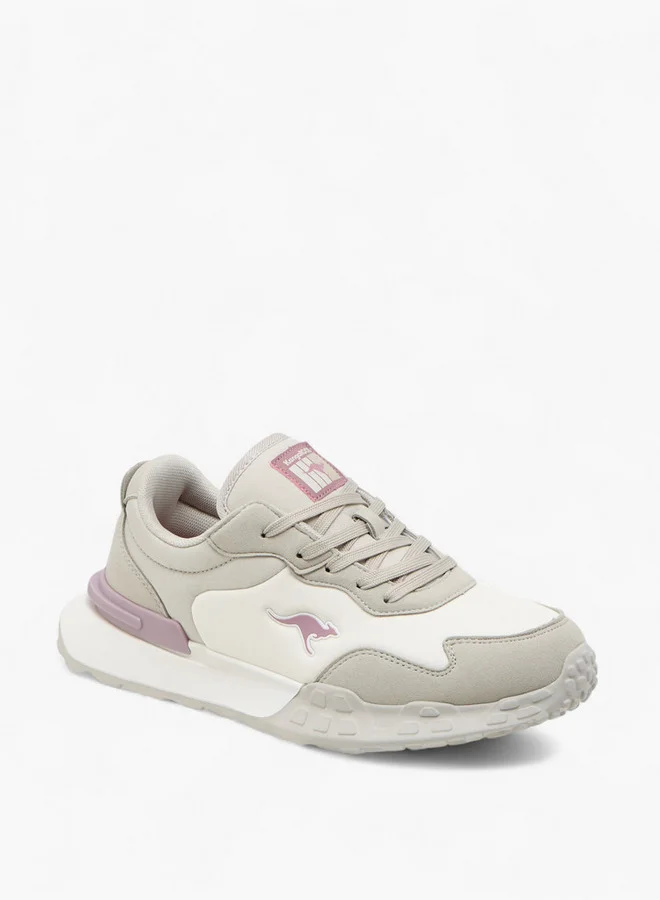 كانغاروس Women's Panelled Lace-Up Sports Shoes