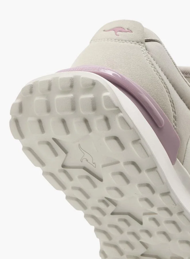 Kangaroos GREY Women'S Panelled Lace-Up Sports Shoes for Women | Best Price UAE