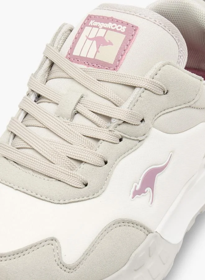 Kangaroos GREY Women'S Panelled Lace-Up Sports Shoes for Women | Best Price UAE