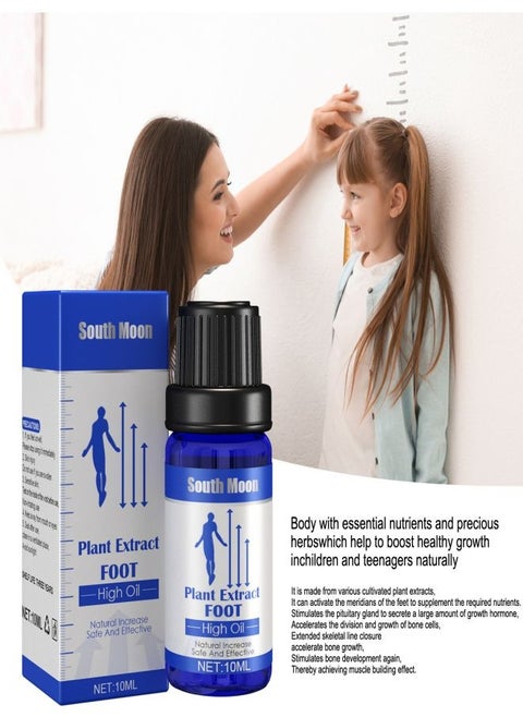 Height growth care oil, plant heightening essential oil, plantar acupoint stimulation, healthy massage essential oil 10ml