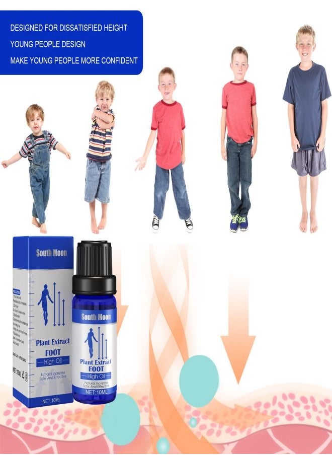 Height growth care oil, plant heightening essential oil, plantar acupoint stimulation, healthy massage essential oil 10ml