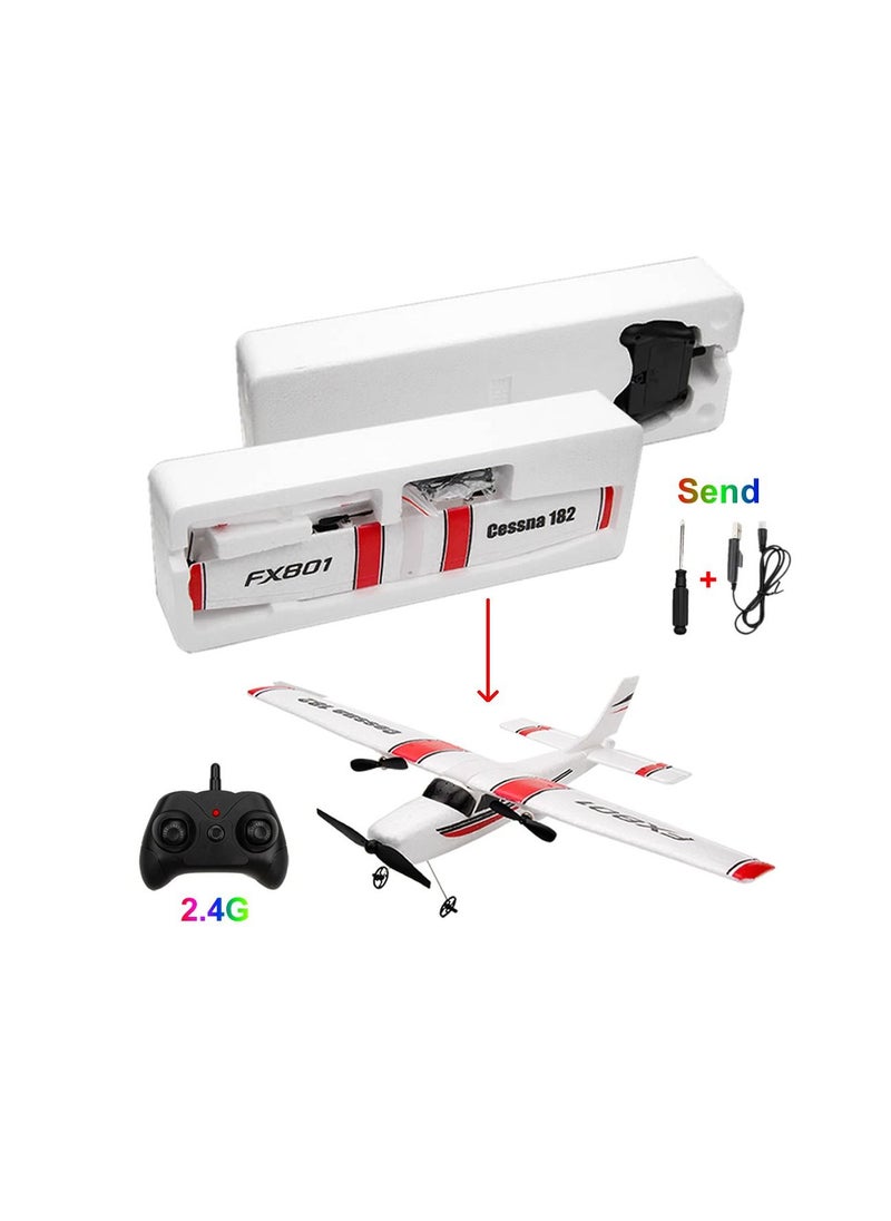 DIY RC Plane Toy  Cessna 3 batteries Remote Control Airplane DIY Fixed Wing Aircraft