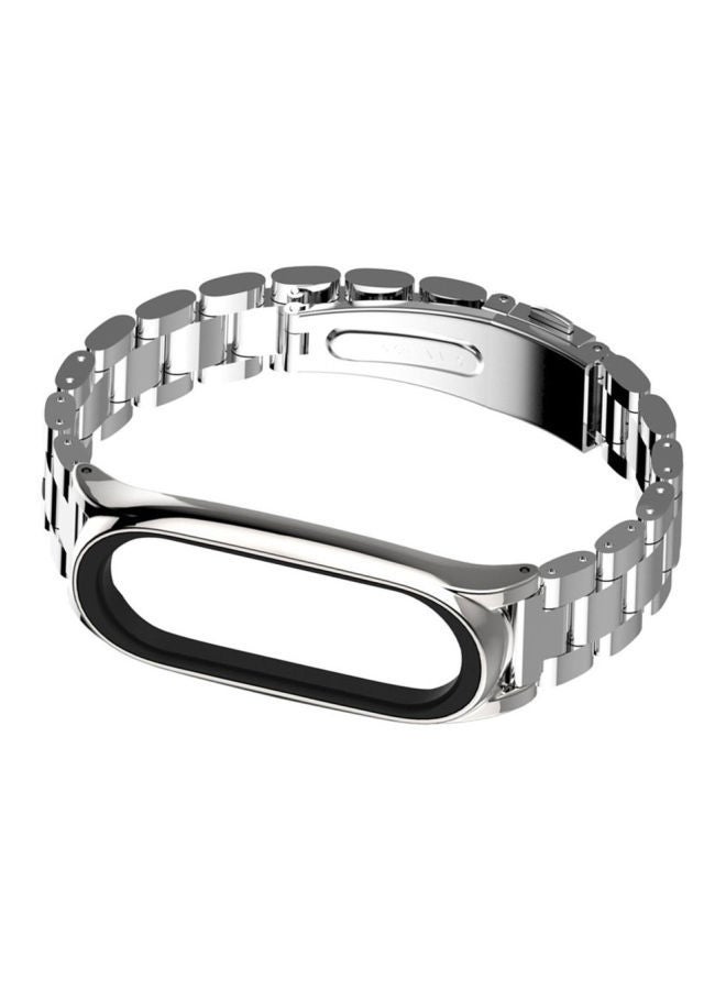 نيبمينينت حزام بديل من الستانلس ستيل لساعة شاومي مي باند 3 فضي - Image 3