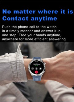 RollsTimi  Men's Bluetooth Smartwatch, 1.52-Inch Full-Screen Touch, IP67 Waterproof, Answer/Make Phone Function, Exercise And Sleep Monitoring, Universal For Android And IOS Systems,Smart Watch RT i129  - Image 3