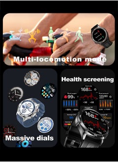 RollsTimi  Men's Bluetooth Smartwatch, 1.52-Inch Full-Screen Touch, IP67 Waterproof, Answer/Make Phone Function, Exercise And Sleep Monitoring, Universal For Android And IOS Systems,Smart Watch RT i129  - Image 5