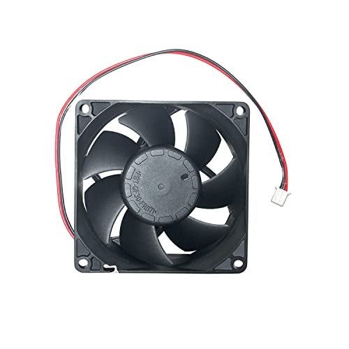 ANVISION 80mm x 25mm DC 24V Brushless Cooling Fan, Dual Ball Bearing, 2 Pin - Image 3