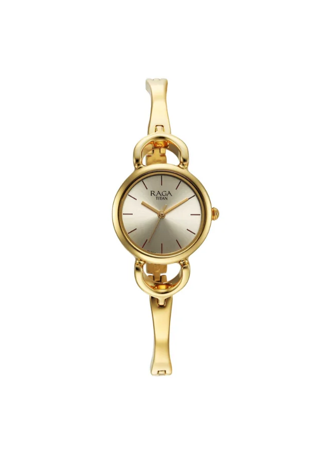 TITAN Women Analog Round Shape Metal Wrist Watch - 2724YM01 - 45.55 Mm