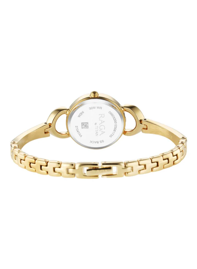 TITAN Women Analog Round Shape Metal Wrist Watch - 2724YM01 - 45.55 Mm