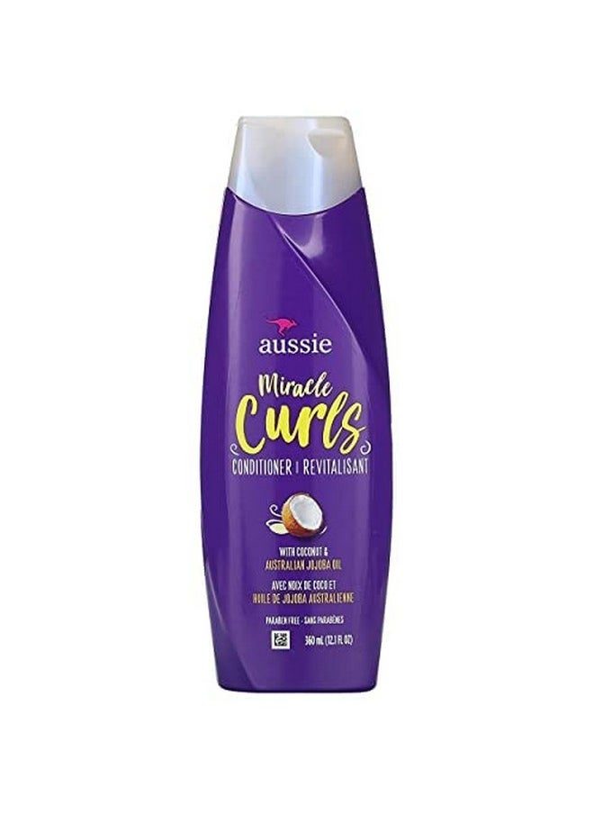 Aussie - Aussie Miracle Curls Shampoo and Conditioner Set with coconut & australian jojoba oil-12.1 fl oz each - Image 1