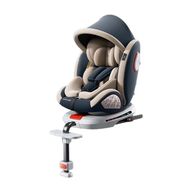 مقعد سيارة آمن للأطفال الرضع/ مع واجهة ISOfix وساق تحميل، مقعد سيارة للأطفال قابل للتحويل مع حزام أمان 5 نقاط ومسند رأس قابل للتعديل بـ 10 مستويات - Image 3