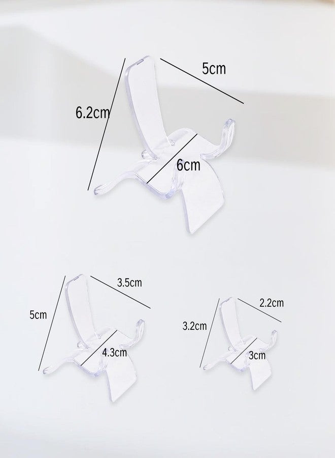 يافيجي مجموعة حامل عرض الصخور من YAFIYGI، 9 قطع، حوامل أكريليك صغيرة للمقتنيات الصغيرة، حامل صخور للمعادن والبلورات والدبابيس، 3 أحجام، مجموعة حوامل أكريليك للصخور المطلية والجيود والعقيق والأحافير - Image 2