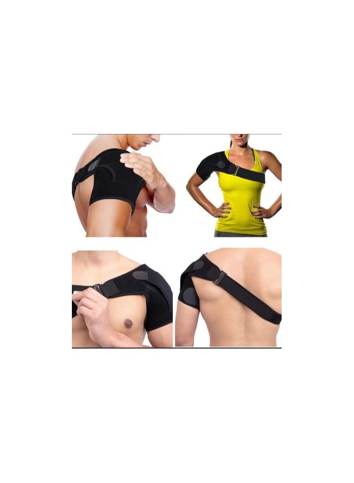 Generic Shoulder Brace, Support and Compression Sleeve for Torn Rotator Cuff, Dislocated Shoulder, Pain Relief, Adjustable Fits Brace Immobilizer Strap  - Image 2