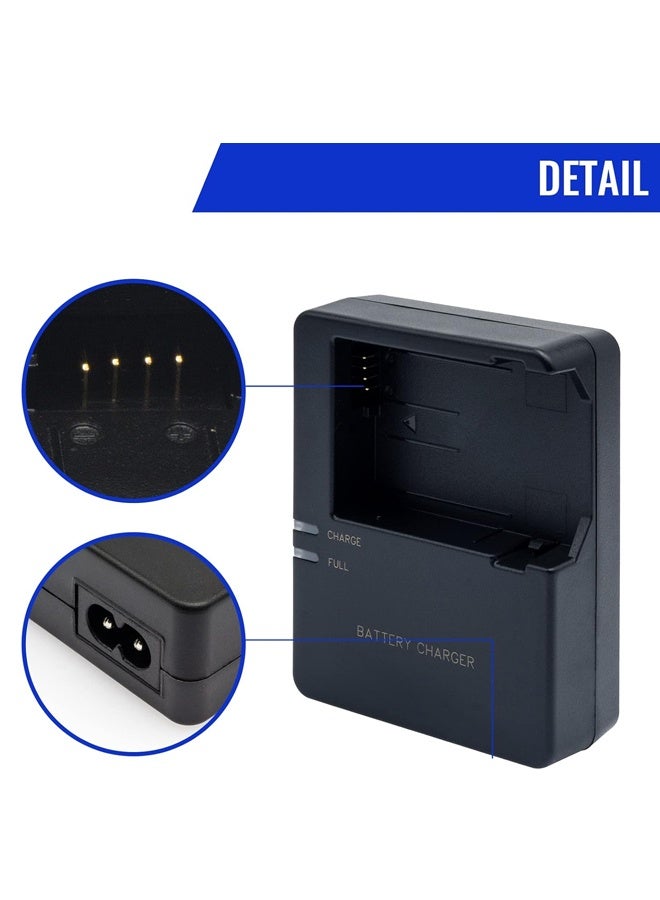 LP-E8 Battery Quick Charger Compatible with LC-E8 LP-E8 Battery for Canon EOS Rebel T2i T3i T4i T5i (Not for Rebel T2, T3, T4, T5) 550D 600D 650D 700D Kiss X4 X5 X6 X6i X7i SLR Cameras - Image 4