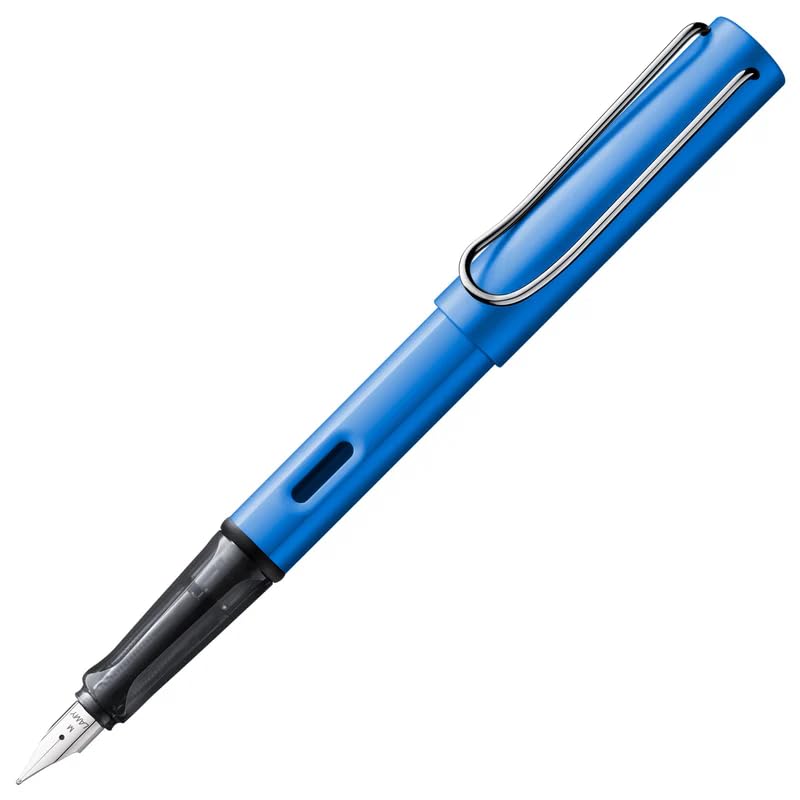 LAMY Ocean Blue Fountain Pen with Medium Nib and Blue Ink (L28M) - Image 3