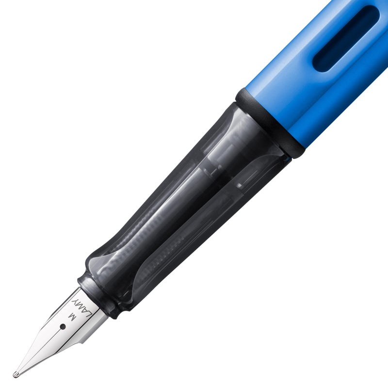 LAMY Ocean Blue Fountain Pen with Medium Nib and Blue Ink (L28M) - Image 2