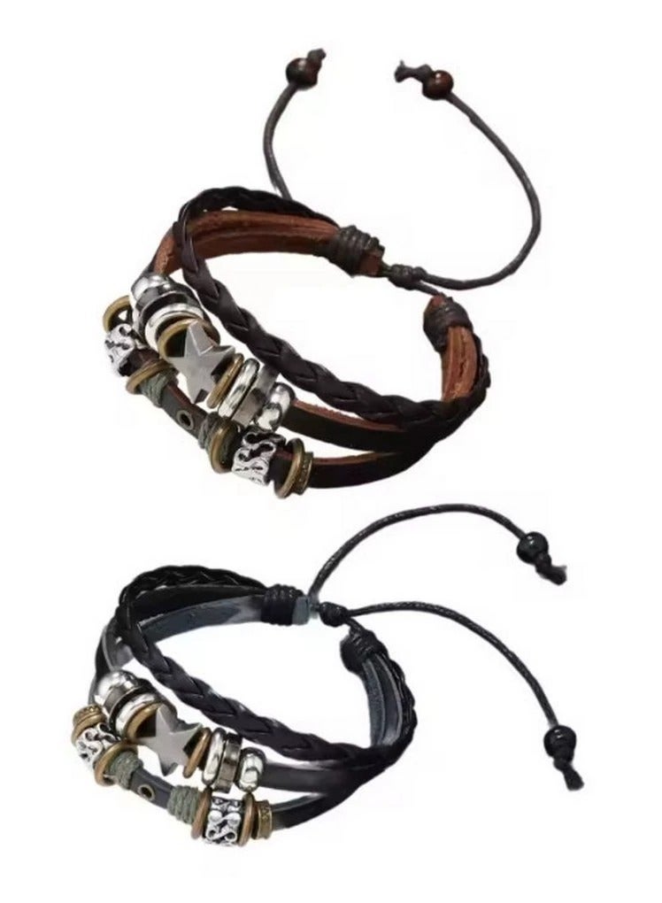 Goolsky Leather Bracelet - European & American Trend Minimalist Multi-Layer Hand Jewelry - Image 4