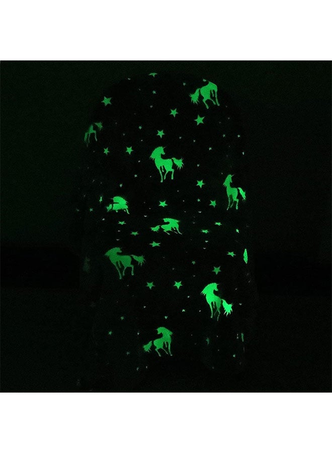 ليدين بطانية يونيكورن المضيئة في الظلام - هدايا دافئة للفتيات من عمر 1 إلى 10 سنوات، بطانية ناعمة للأطفال لأعياد الميلاد أو عيد الشكر أو العطلات - Image 4