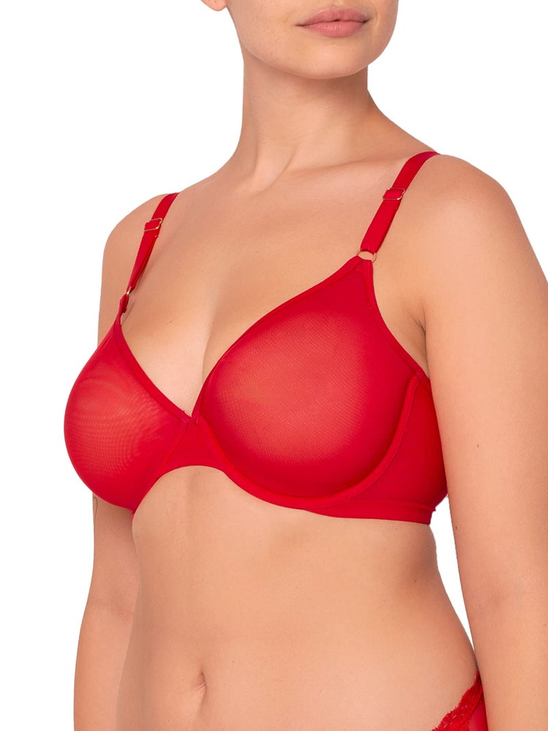 Smart & Sexy Sheer Mesh Demi Underwire Bra - Image 4