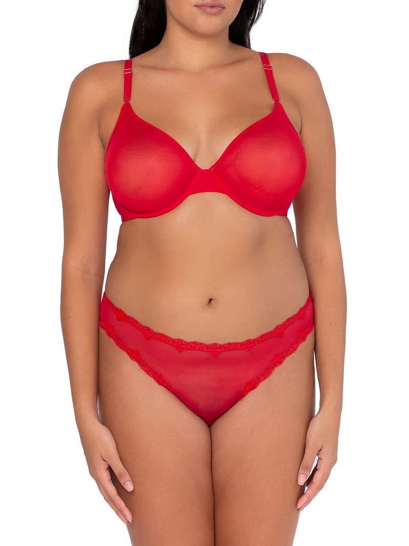 Smart & Sexy Sheer Mesh Demi Underwire Bra - Image 3