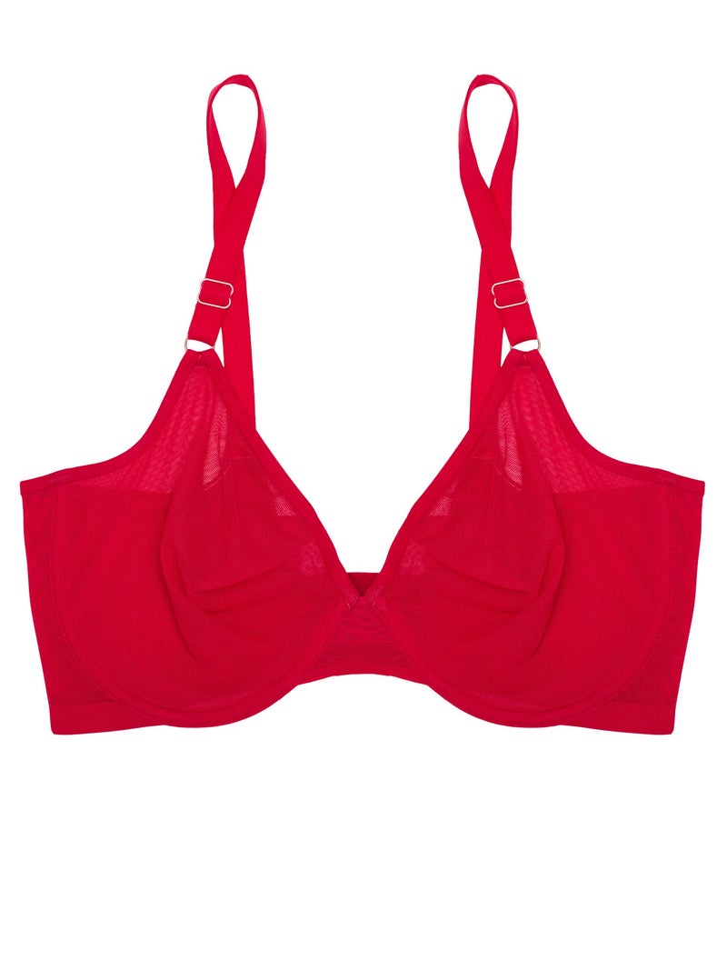 Smart & Sexy Sheer Mesh Demi Underwire Bra - Image 2