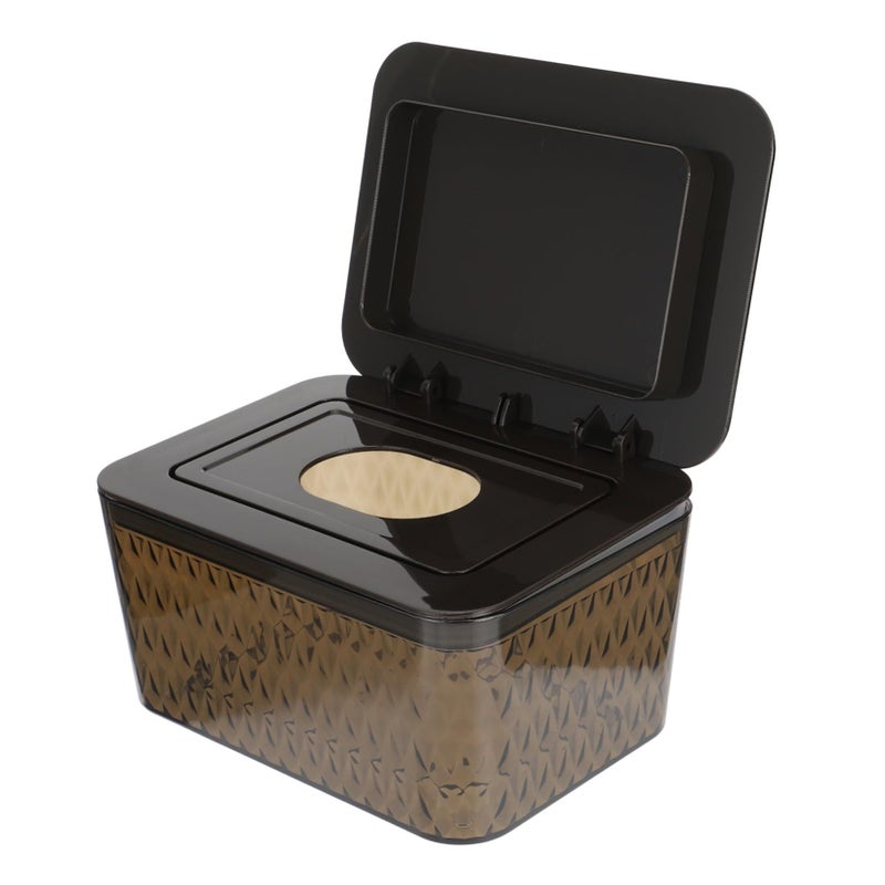 Creative Black Tissue Box with Lid Portable Napkin Container for Home and Car Storage - Image 2