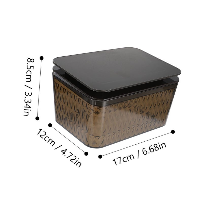 Creative Black Tissue Box with Lid Portable Napkin Container for Home and Car Storage - Image 3