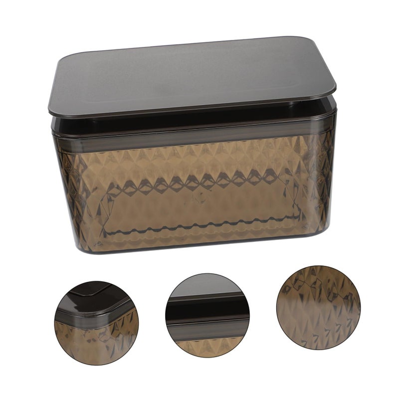 Creative Black Tissue Box with Lid Portable Napkin Container for Home and Car Storage - Image 5