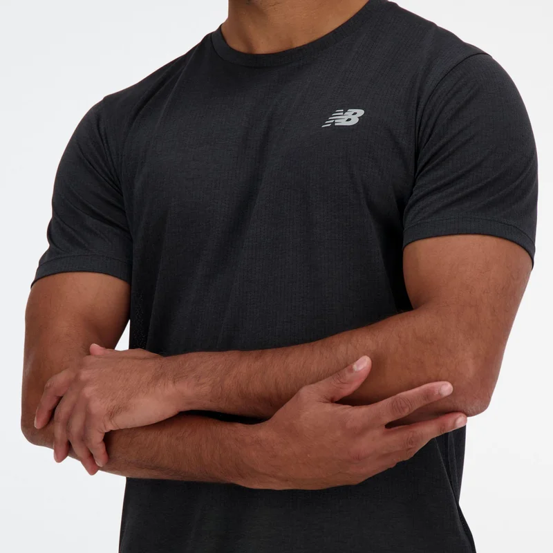 New Balance Black Men's RC Essential T-Shirt for Men | Best Price UAE