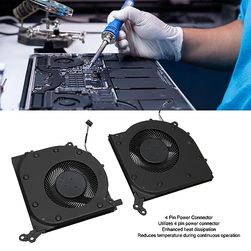 Dpofirs Legion 5 15IMH05/15ARH05 Laptop CPU & GPU Cooling Fan, 4 Pin DC 5V - Image 2