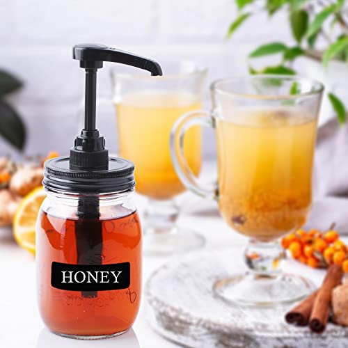 GMCOZY Mason Jar Syrup & Sauce Dispenser Pump Lids for Regular Mouth (2 Pack), Airtight & Leak-Proof Kitchen Food Grade Coffee Syrup Dispenser Pump (Jar Not Included) - Image 5