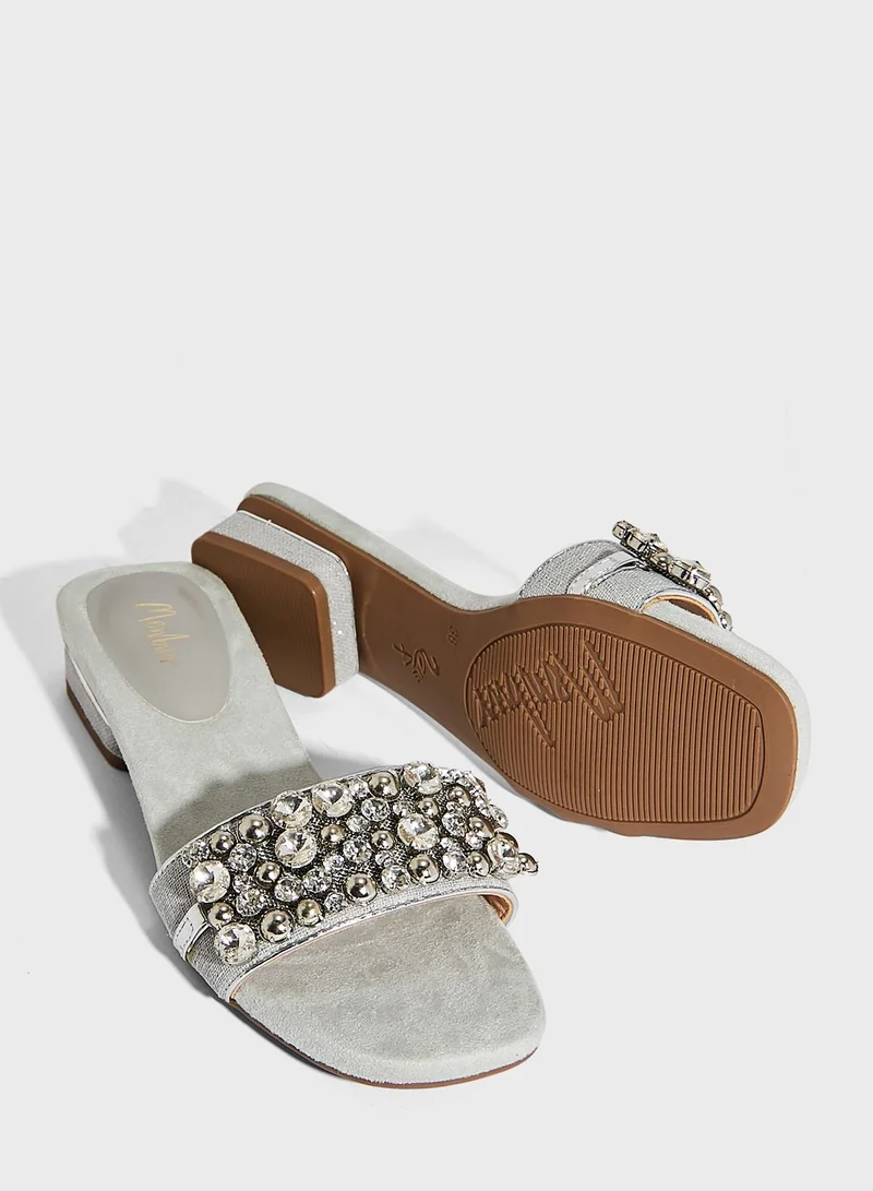 MENBUR One Strap Low Heel Sandals