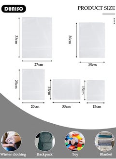 DUNISO 50 PCS Frosted Clothes Packaging Bags for Shipping, Reusable Frosted Zipper Plastic Bags for Clothing Travel Storage Bags, Multifunctional Clear Plastic Apparel Bag, Resealable Apparel Zip Slider Bags for for Underwear, Towels, Shoes, Clothes, Cosmetics, Toiletries  - Image 4