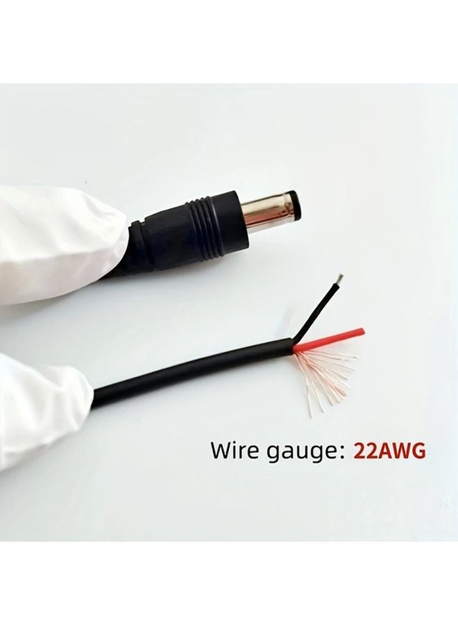 20Pcs Black DC12V Power Supply Cable 5 5x2 1mm Connector Wire For CCTV LED Strip - Image 4