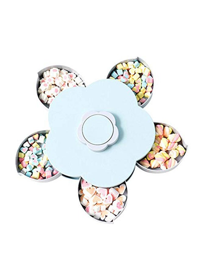 Flower Petal Candy Storage Box Blue/White - Image 2