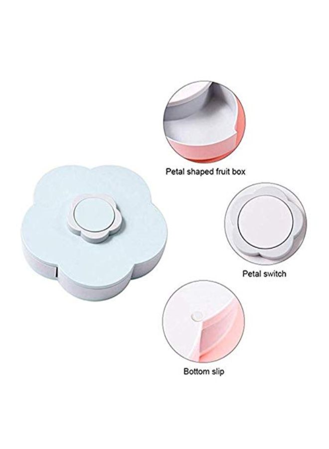 Flower Petal Candy Storage Box Blue/White - Image 3