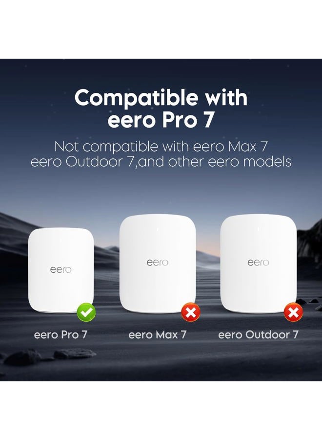XLTTYWL erro Pro 7 Wall Mount Kit, erro 7 Pro Outlet Mount Bracket Optimize Space&Cable Management Accessories erro Pro 7 Compatible with erros Pro 7 Tri-Band Mesh Wi-Fi 7 Router (White, 1 Pack) - Image 4