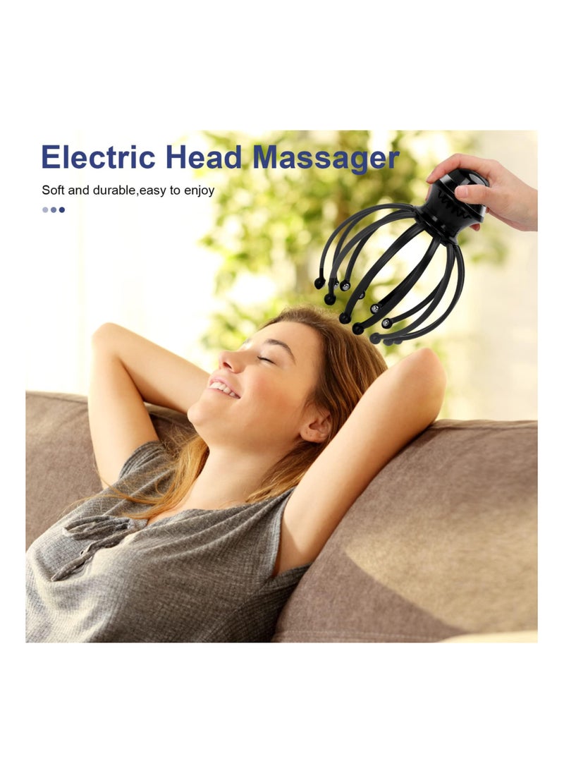 SYOSI 12 Claws Electric Head Massage Spider, Scalp Massage Brush Vibrating Electric Head Massager Portable Wireless Head Massage for Stress Relax and Tension, Deep Sleeping, One Size Fit Most, Ideal Gifts  - Image 4