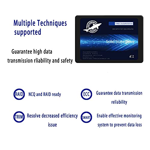 THREE COLOUR DOGFISH Dogfish 64GB 2.5" Internal SSD, 3D NAND Solid State Drive, SATA III 6Gb/s 2.5 inch 7mm (0.28”), Read up to 400MB/s - (2.5 64GB) - Image 5