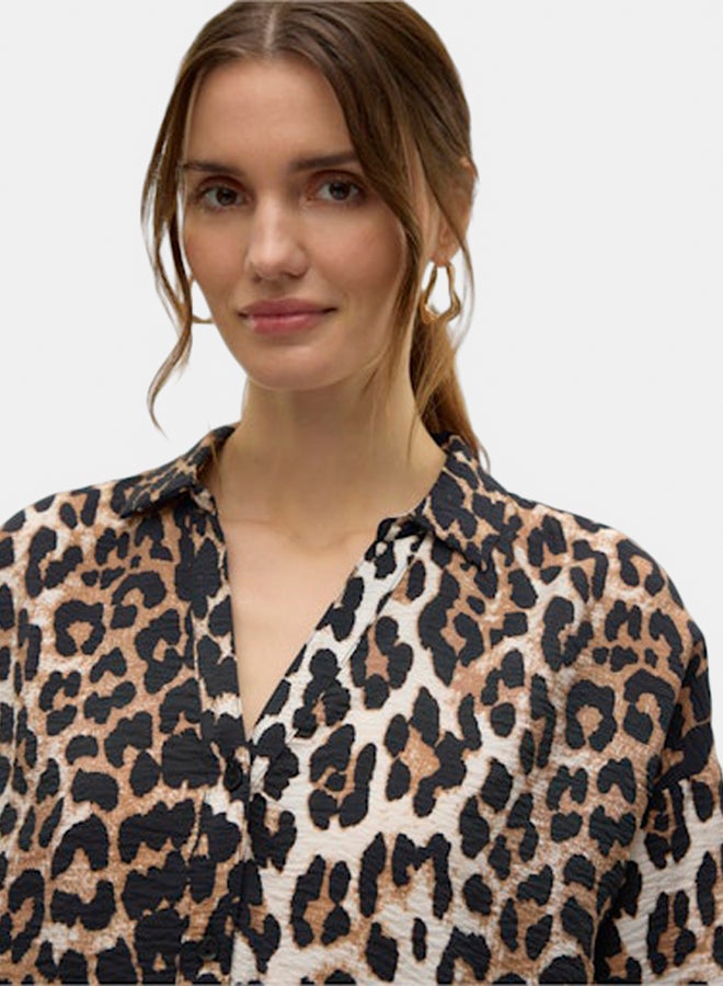 VERO MODA Womens Josie Longsleeve Oversize Shirt - Image 1