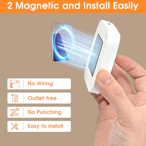 ELEPHANTBOAT® 3Pcs Motion Sensor LED Night Light, Rechargeable Wall Lamp with 3 Color Modes, Adjustable Brightness, Auto-Off Timer, Magnetic Easy Install, Ideal for Bedroom, Bathroom, Stairs, Hallway - Image 5