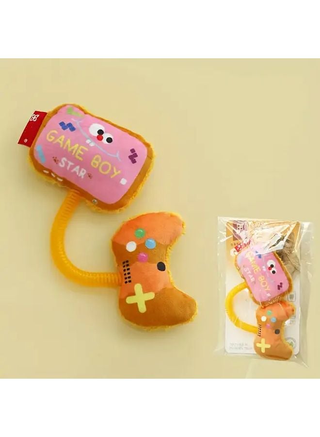 1 قطعة لعبة قطط صفراء كلاسيكية تفاعلية مع جرس في الداخل للقطط الصغيرة - Image 1